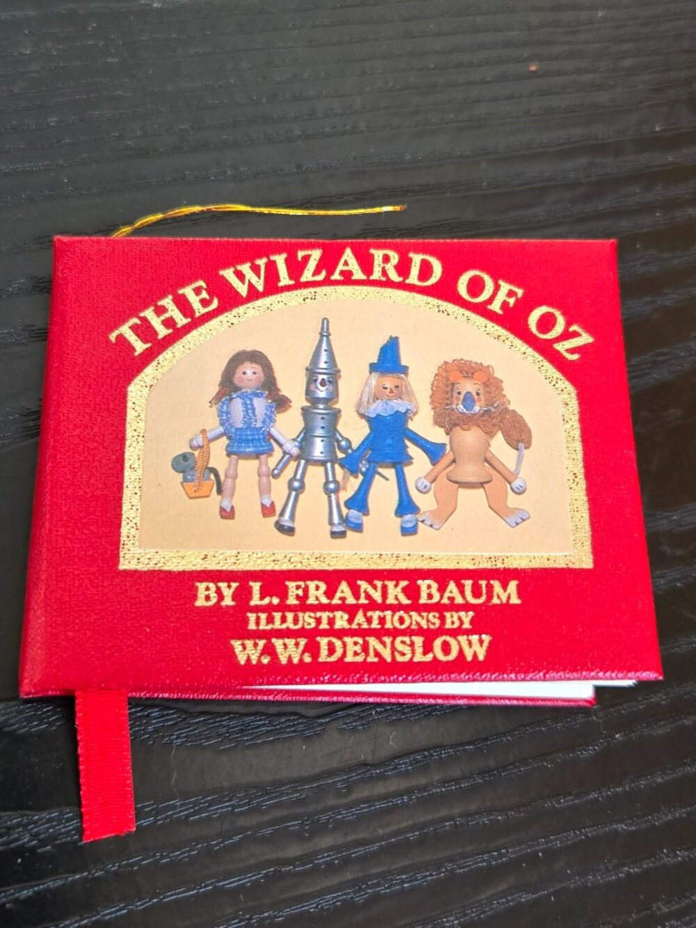 Vintage 1984 Kurt S. Adler miniature book ornament of The Wizard of Oz